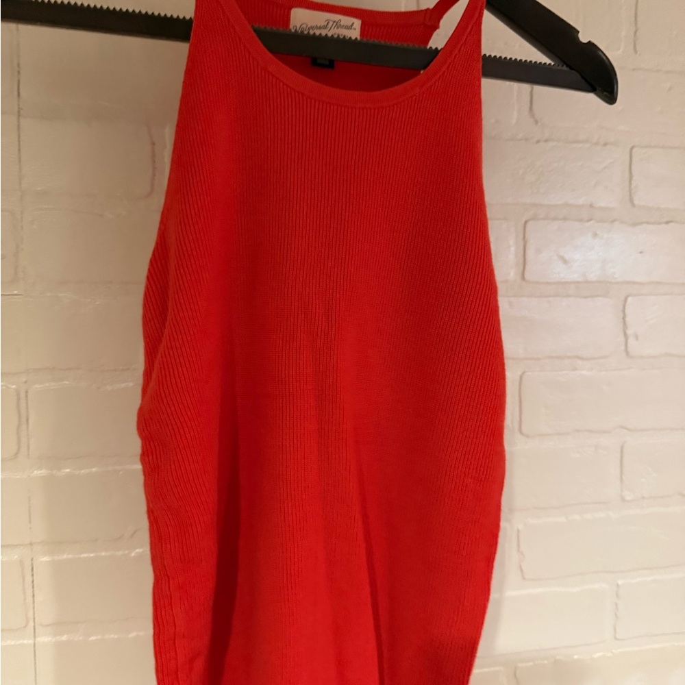Universal Thread Red Ribbed Tank Top - Picture 5 of 7